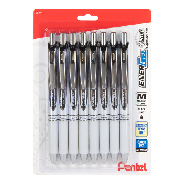 EnerGel Pearl Retractable Liquid Gel Pen, 0.7mm, M