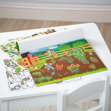 Melissa & Doug Reusable Sticker Pad: Farm - 280+ Stickers, 5 Scenes, Great Gift for Girls and Boys - Best for 3, 4, 5 Year Olds and Up