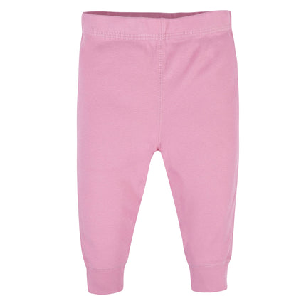 Gerber Baby-Girls Paquete múltiple de pantalones activos, rosa/negro/gris, 18 meses