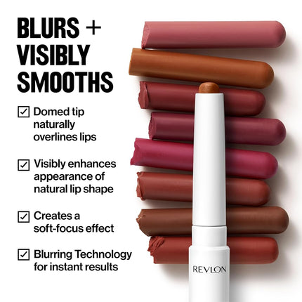 REVLON PhotoReady Blur Liner, Soft Matte Lip Makeup to Overline for Instant Natural, Fuller-Looking Lips, 008 Hazy, 0.05 oz