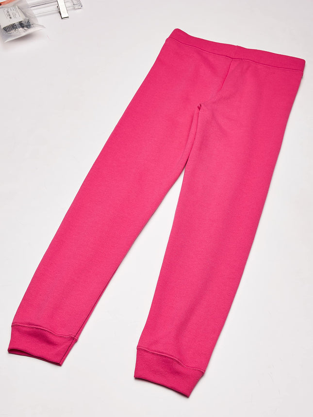 Hanes Girls ComfortSoft EcoSmart Jogger Pants, Amaranth, Small