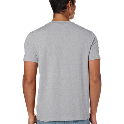 Nautica Men's Solid Crew Neck Short-Sleeve Pocket T-Shirt, Grey Heather, XL