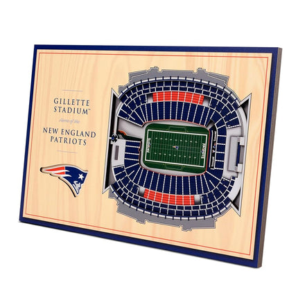 YouTheFan NFL New England Patriots 3D StadiumViews Desktop Display - Gillette Stadium