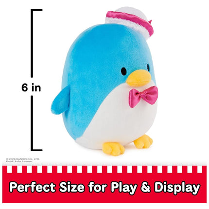 GUND Sanrio Tuxedo Sam Plush, Penguin Stuffed Animal for Ages 1 and Up, Blue, 6”