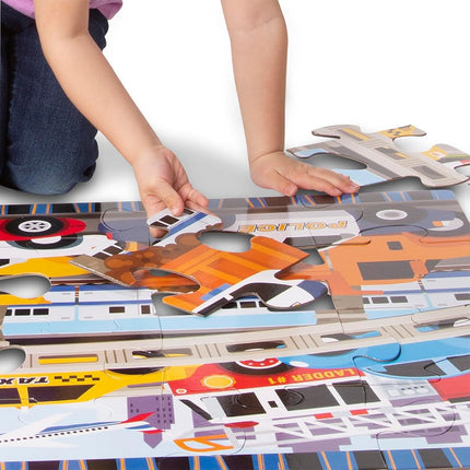 Melissa & Doug Traffic Jam Floor Puzzle 2'X3'