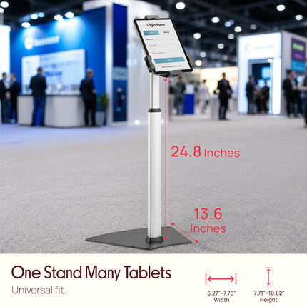 Pyle Audio Universal Tamper-Proof Anti-Theft iPad/Tablet Kiosk Floor Stand Mount Holder