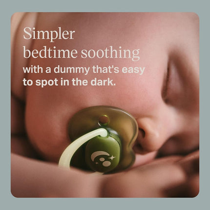 Tommee Tippee NightGlow Dummy Orthodontic 6-18m Pack of 4