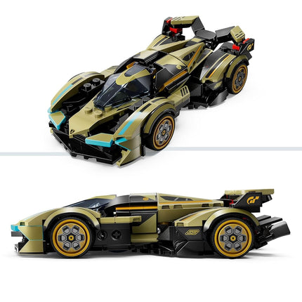 LEGO Speed Champions Lamborghini Lambo V12 Vision GT Super Car Toy for 10 Plus Year Old Boys & Girls, Buildable Vehicle Model Set, Kids' Bedroom Decoration, Birthday Gift Idea 76923