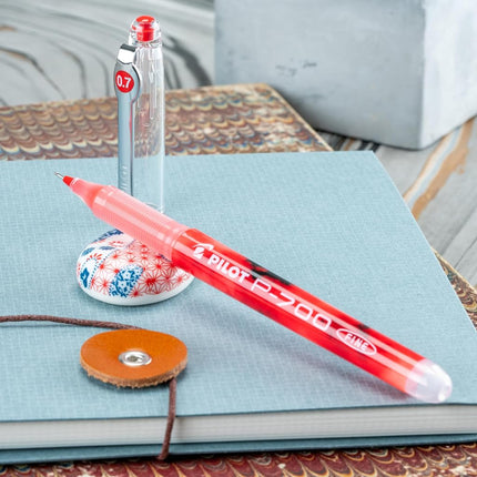 Pilot Precise P-700 Gel Ink Rolling Ball Pens, Fine Point, Red Ink, Dozen Box (38612)