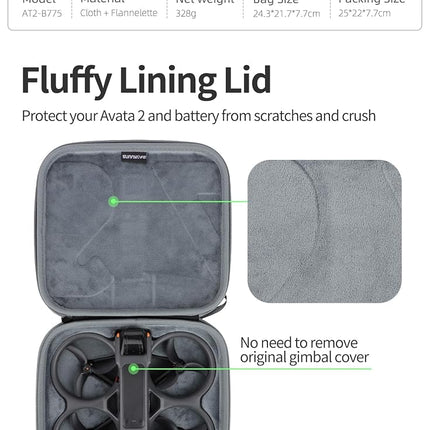 FSIDIWT Carrying Case for DJI Avata 2, Avata 2 Drone Body Case, Portable Travel Storage Bag for DJI Avata 2 Drone