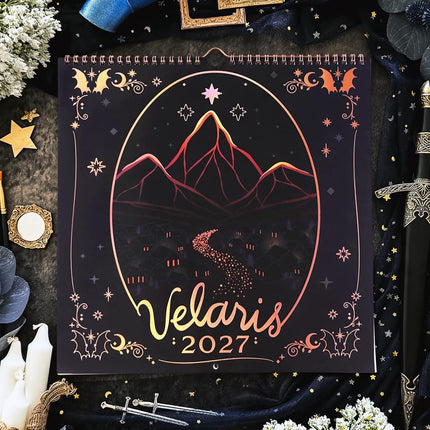 ConQuest A Court of Thorns and Roses Velaris 2027 Monthly Wall Calendar