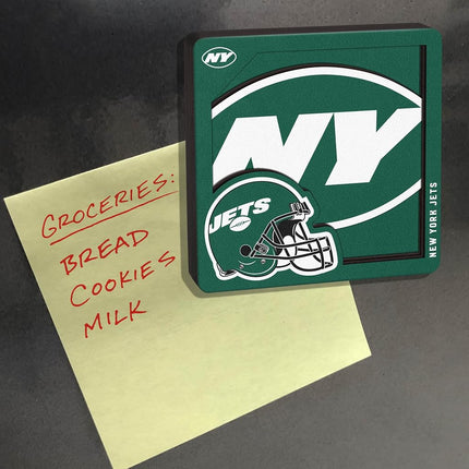 YouTheFan NFL New York Jets 3D Logo Series Magnets