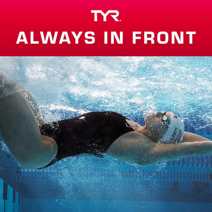 TYR Latex Swim Cap, Florescent Orange