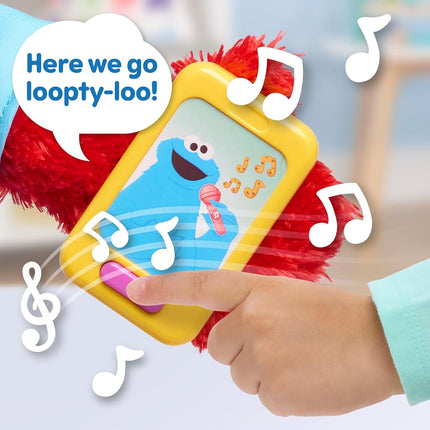 Just Play Peluche éducative Elmo, jouet pour enfant à partir de 18 mois
