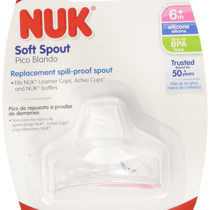 3 Packs of NUK Replacement Silicone Spout, Clear
