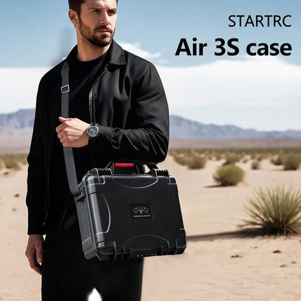 STARTRC Air 3S Waterproof Carrying Hard Case for DJI Fly More Combo Compatible with Accessories, RC Controller 2/RC/RC-N3/N2, Charging Hub