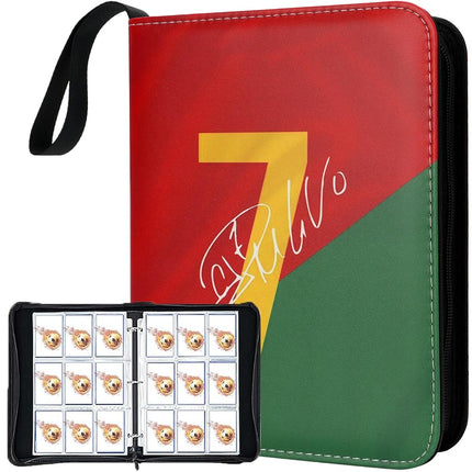 HBK Soccer Card Binder 9 Pocket, PU Leather Soccer