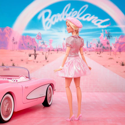 Barbie The Movie Doll, Margot Robbie as, Collectible Doll Wearing Pink Blouse & Skirt Tutu Outfit, With Styled Hair & Matching Jewelry, JBJ53