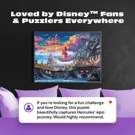 Ceaco Thomas Kinkade Puzzles – Disney’s Hercules 1000 Piece Jigsaw Puzzle, Disney Puzzle for Adults with Premium Board & Poster