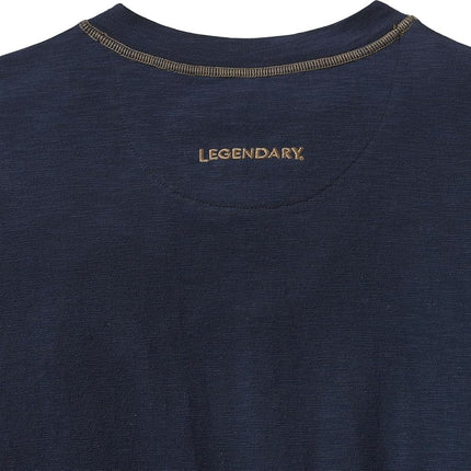 Legendary Whitetails Men's Maverick Slub Henley Shirt, Navy, XXL