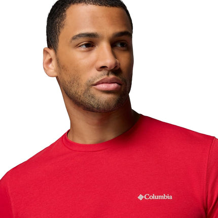 Columbia Men's Thistletown Hills Short Sleeve Hiking Shirt, Mountain Red, XXL
