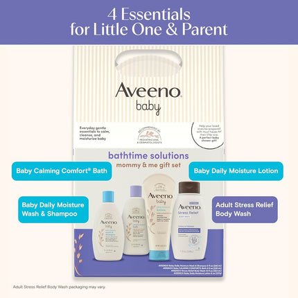 Aveeno Baby Daily Bath Time Solutions Gift Set To Prevent Dry Skin