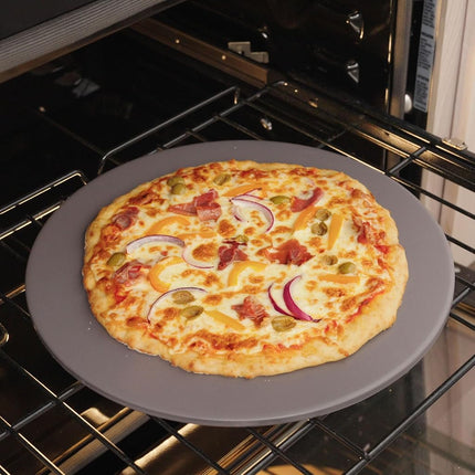 Old Stone Pizza Kitchen Glazed Round Pizza Stone for Oven and Grill, 16 inch