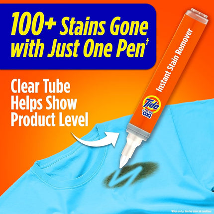 Tide Stain Remover for Clothes, Tide To Go Pen, Instant Spot Remover for Clothes, Travel & Pocket Size, 3 Ct