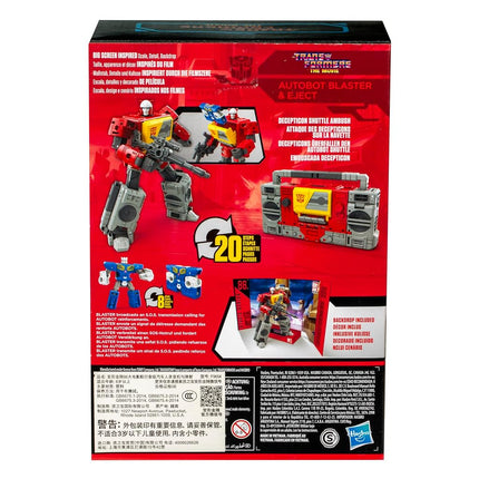 Transformers Toys Studio Series Voyager The Transformers: The Movie 86-25 Autobot Blaster & Eject, 6.5-inch Converting Action Figure, 8+