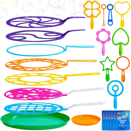 JOYIN Bubble Wands Set, Giant Bubble Wands Toy Set
