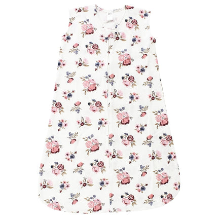 Hudson Baby Saco de Dormir Térmico sin Mangas para Bebé Unisex 2pk, Rosa Polvoriento Floral, 0-6 Meses, Rosa Polvoriento Floral, 0-6 Meses