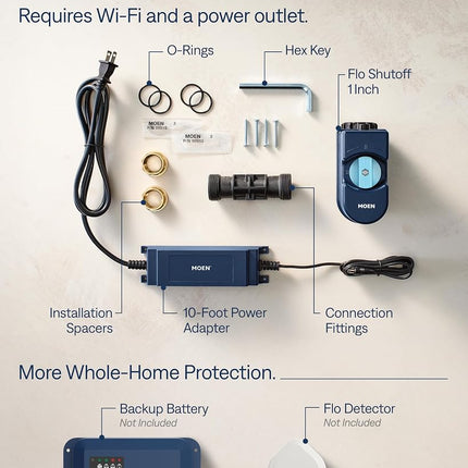 Moen 900-006 Flo by Moen 1-Inch Smart Water Shutoff