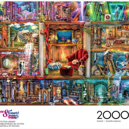Buffalo Games - Aimee Stewart - The Grand Fiction Library - 2000 Piece Jigsaw Puzzle for Adults Challenging Puzzle Perfect for Game Nights - Finished Puzzle Size is 38.50 x 26.50
