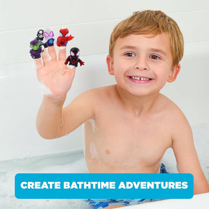 Spidey and His Amazing Friends 5 Piece Finger Puppet Set - Party Favors, Educational, Bath Toys, Story Time, Beach toys, Playtime