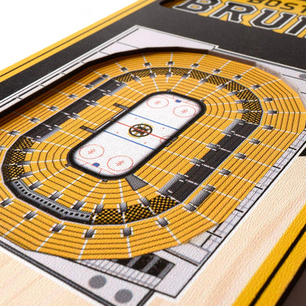 YouTheFan NHL Boston Bruins - TD Garden 3D Banner, Team Colors, 6" x 19"