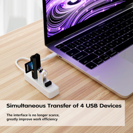 USB C Hub, USB Type C Port to USB 3.0 Hub with 4 Port USB 3.0, Data Transmission Hub 5Gbps