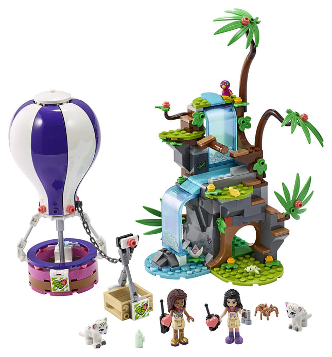 LEGO Friends Le ballon à air chaud du tigre 41423 Le sauvetage dans la jungle Les amis Le jeu d'aventure comprend un ballon à air chaud Les amis figurines à construire pour des heures de plaisir créatif, Nouveauté 2020 (302 pièces)