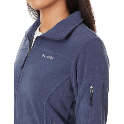 Columbia Women's Fast Trek Jacket, Full Zip Fleece Jacket, Nocturnal, Size XL
