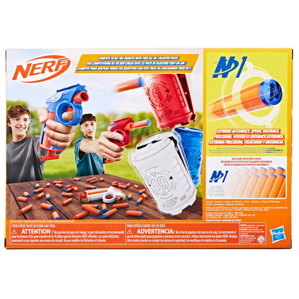 Nerf N Series Triple Pack de Patio, Incluye 3 Lanzadores Flexibles, 3 Objetivos, 30 Dardos N1, Edades 8+ (Exclusiva de Amazon)