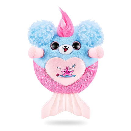 Rainbocorns Mermaidcorn (Puppy) by ZURU, Collectible Plush, Mermaid Surprises, Cuddle Plush Stuffed Animal, Surprise Egg, Stickers, Magic Sands & Bubble Mixture, for Girls 3+ Up