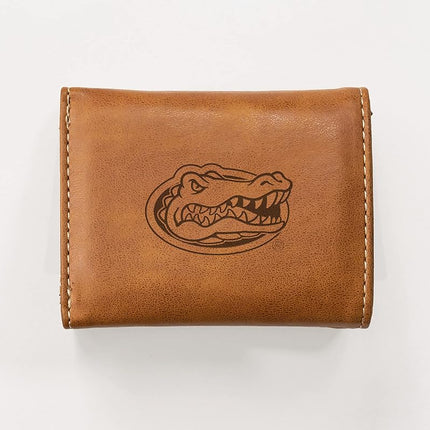 Rico Industries Laser Engraved Trifold Wallet, Florida Gators Brown