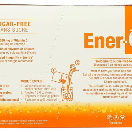 Ener-C Multivitamin Drink Mix, Sugar Free - Orange, 30 Count