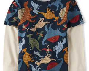 The Children's Place Toddler Boys Layered Long Sle