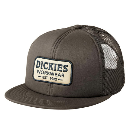 Dickies Men's Flat Bill Trucker W/Embr Twill Patc, Green, One Size