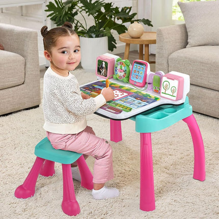 VTech Explore and Write Deluxe Activity Desk (Frustration Free Packaging), Pink