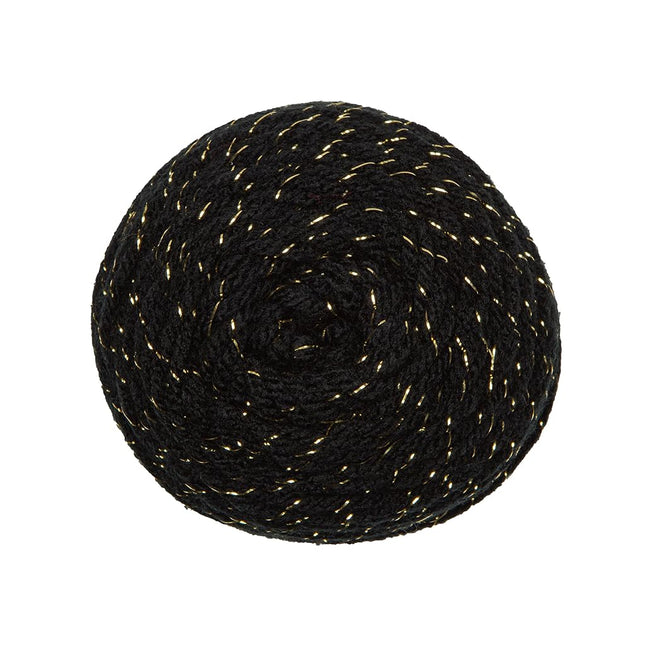 Red Heart Super Saver Metallic Black/Gold Yarn - 3 Pack of 5oz/142g - Acrylic - 4 Medium (Worsted) - 255 Yards - Knitting, Crocheting, Crafts & Amigurumi