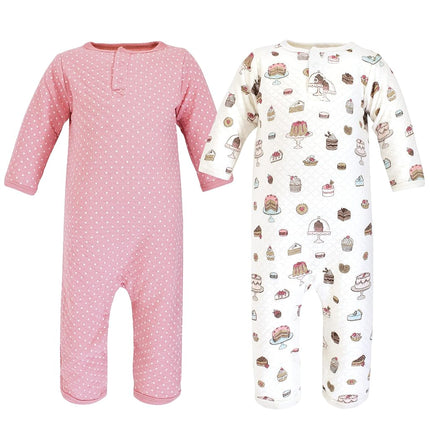 Hudson Baby Unisex Baby Premium Quilted Coveralls, Sweet Bakery, 9-12 Months