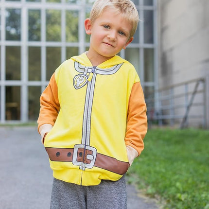 Paw Patrol Rubble Toddler Boys Fleece Cosplay Zip-Up Hoodie 5T