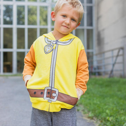 Paw Patrol Rubble Toddler Boys Fleece Cosplay Zip-Up Hoodie 5T