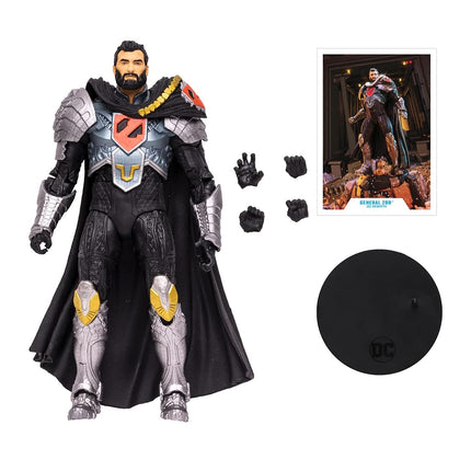 McFarlane Toys, DC Multiverse General Zod 7-inch Action Figure with 22 Moving Parts, Collectible DC Superman Figure with Unique Collector Character Card – Ages 12+